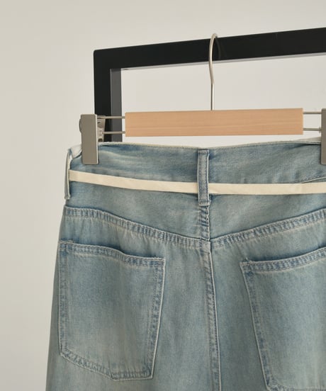 String Belt Denim Pants bo2000-157