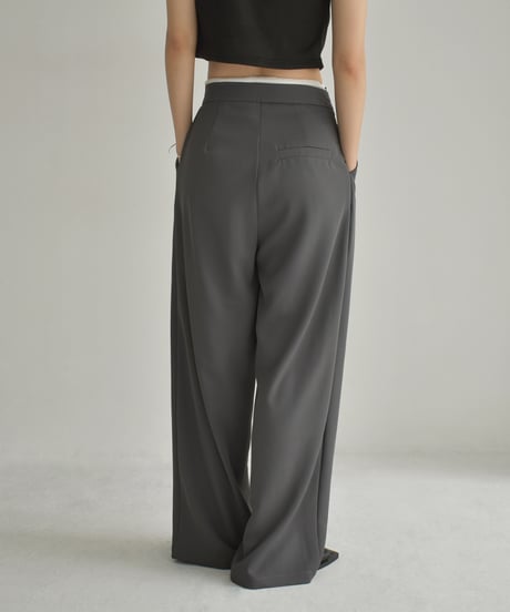 Double Waist Tuck Pants bo2000-162