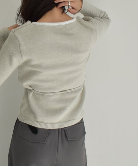 Layered Cachecoeur Kint Tops t1911-346