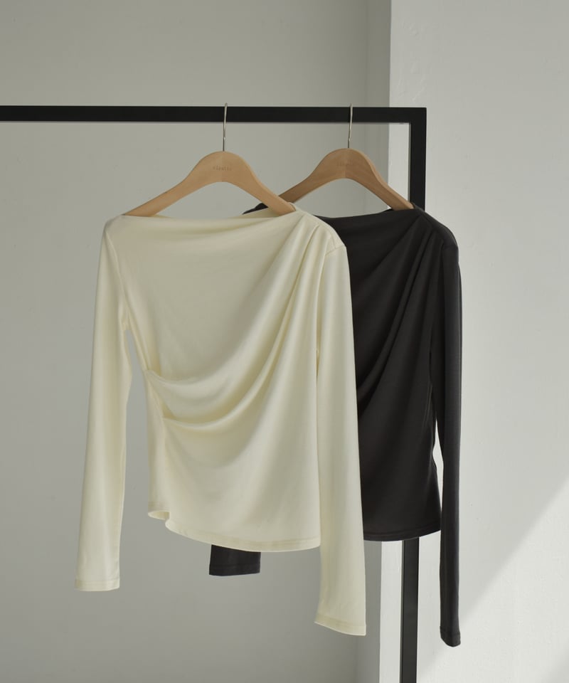 Drape Oneshoulder Cutsew t1911-315 | cizatto
