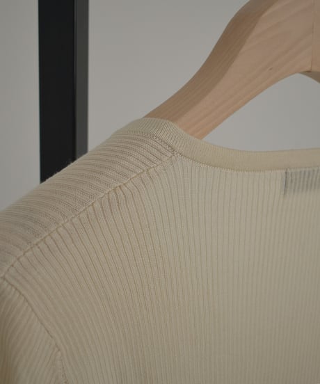 Henry Uneck Rib Knit Tops t1911-504