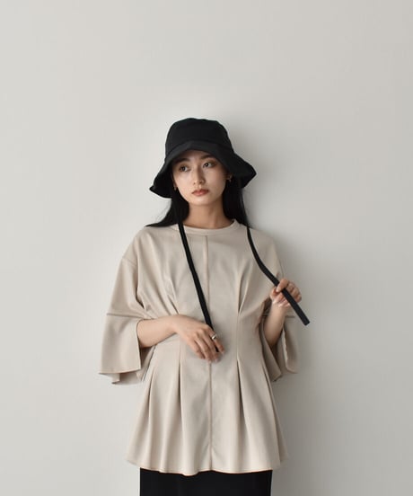 Arm Slit Waistshape Tops t1911-113