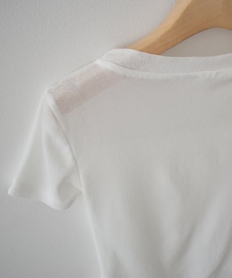 Tuck Drape Sheer Tops t1911-545