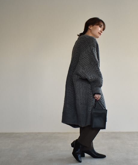 Cable Volume Knit Cardigan t1911-48