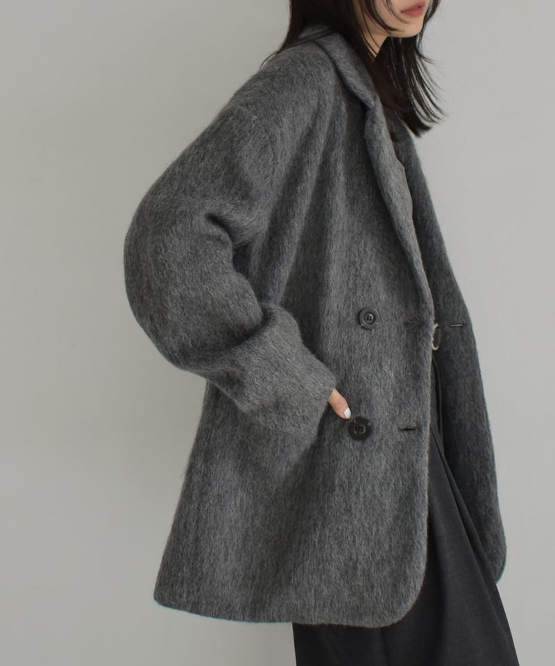 cizatto シザット Shaggy Wool Over Coat グレージュ Wool Shaggy Jacket Coat c1911-29 | cizatto