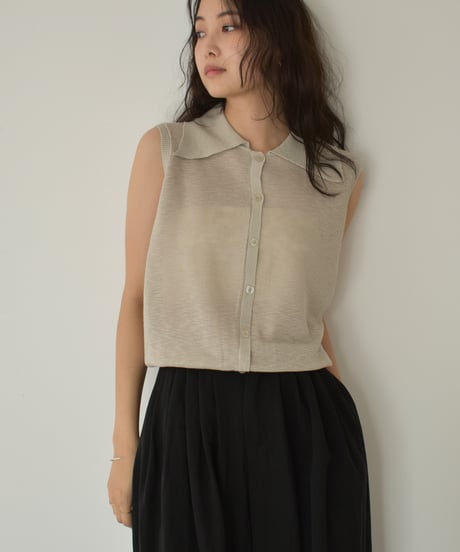 Sheer Nosleeve Knit t1911-416
