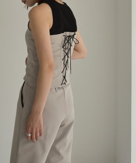 Back Lace Up Bustier【セットアップ着用可能】 0202004437