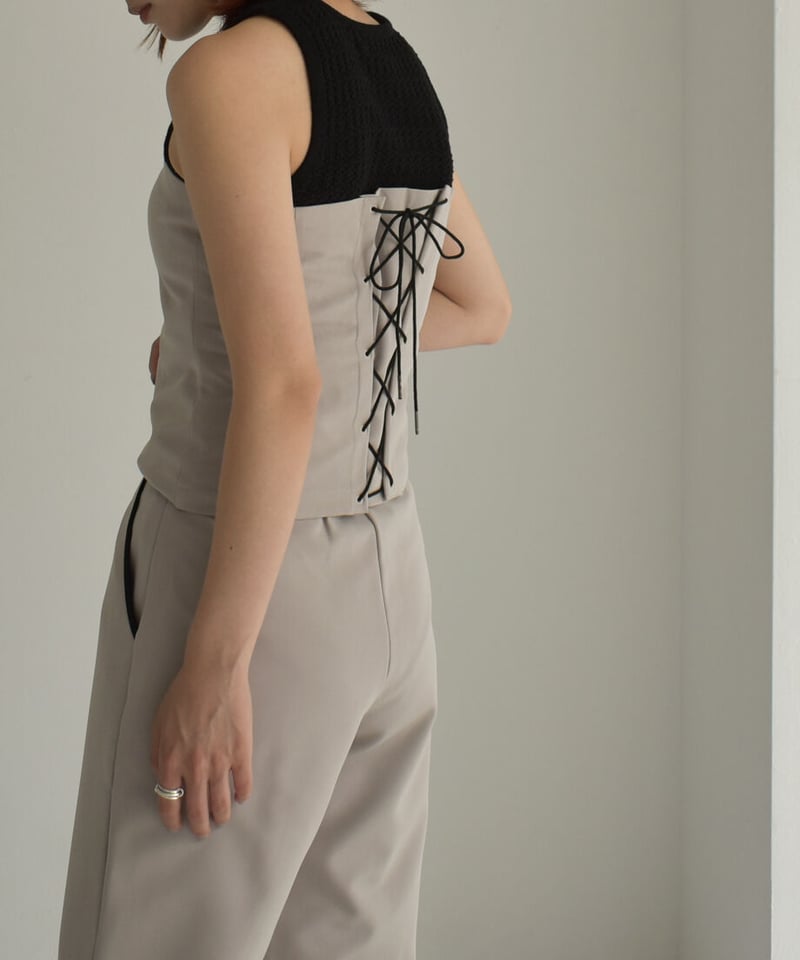 Back Lace Up Bustier【セットアップ着用可能】 | cizatto