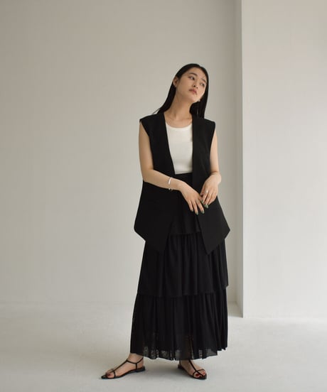 Nocollar Vest【セットアップ着用可能】 t1911-199