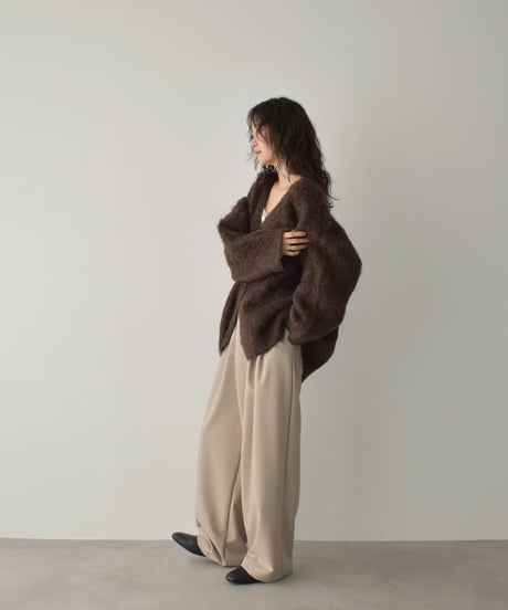 Shaggy Loose Knit Cardigan t1911-473