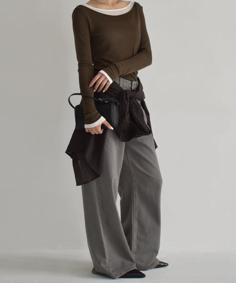 Layered Long Tshirt t1911-458