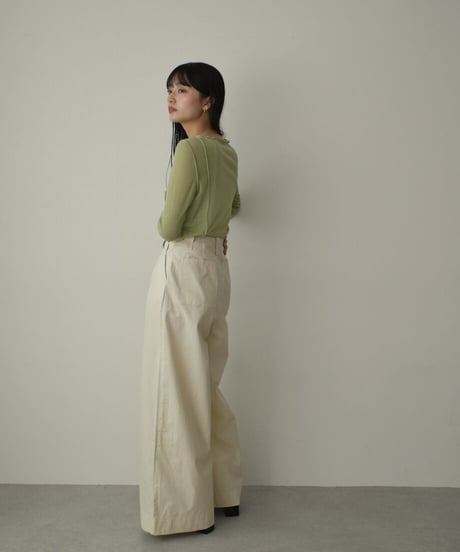 Tuck Wide Pants