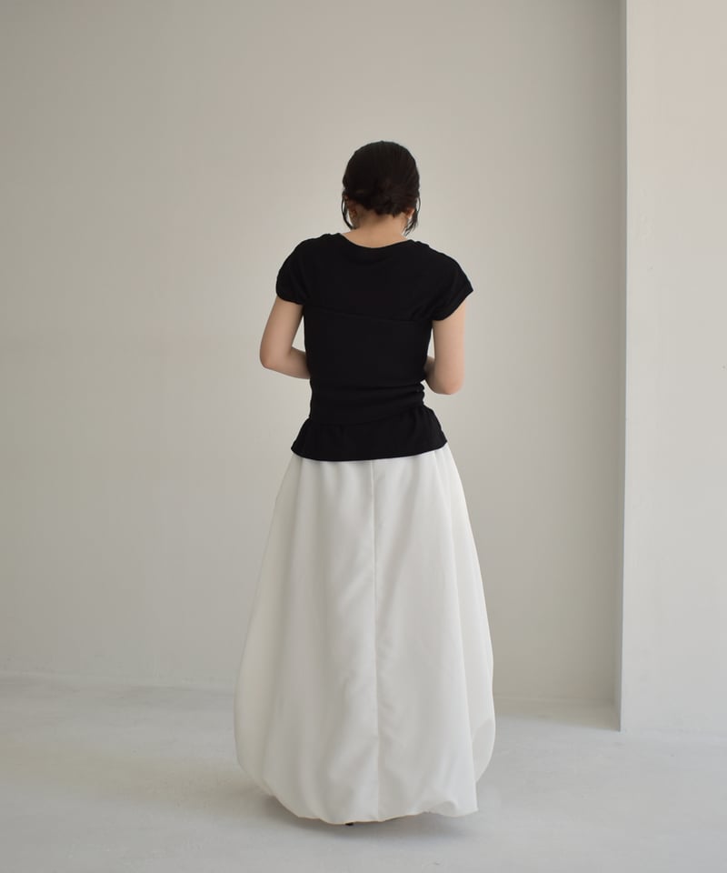 Drawstring Balloon Skirt bo2000-110 | cizatto