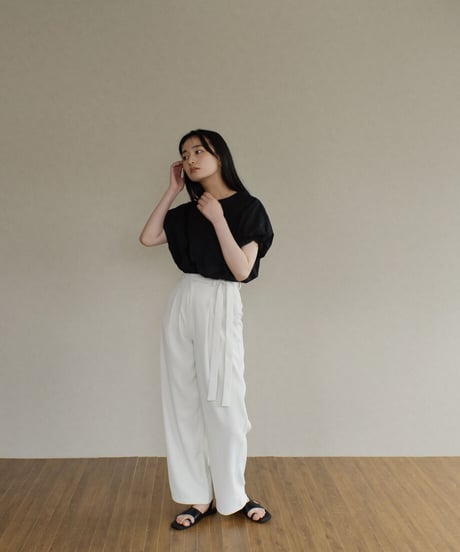 Side Ribbon Pants（Ecru） bo2000-53