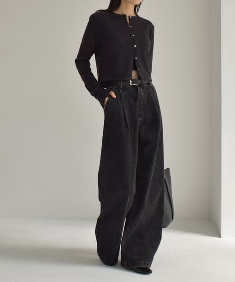 Crew Neck Short Cardigan t1911-223