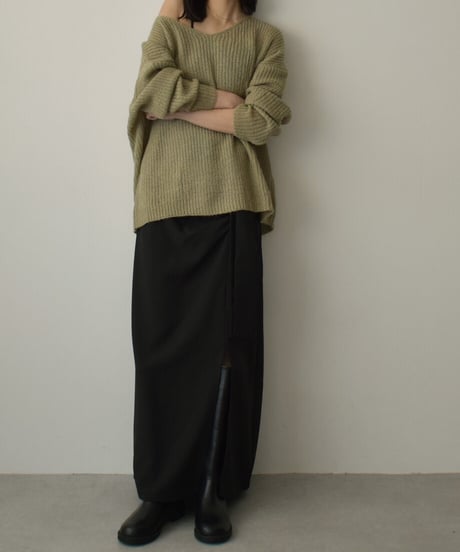 Vneck Over Knit Tops t1911-128