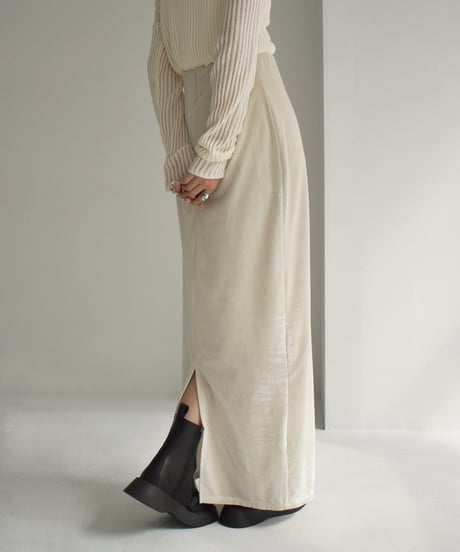 Velor Highwaist Pencil Skirt bo2000-129