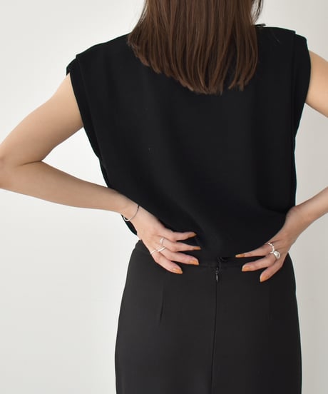 Shoulder Tuck Knit Tops t1911-426