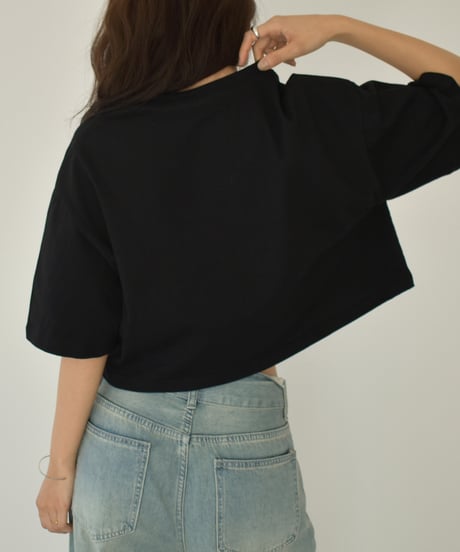 Short Wide Silhouette Tshirt t1911-388