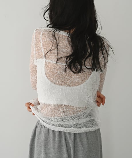 Lace Sheer Tops t1911-501