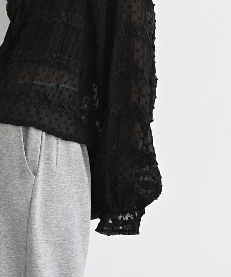 Dot Sheer Ribbon Cardigan t1911-520