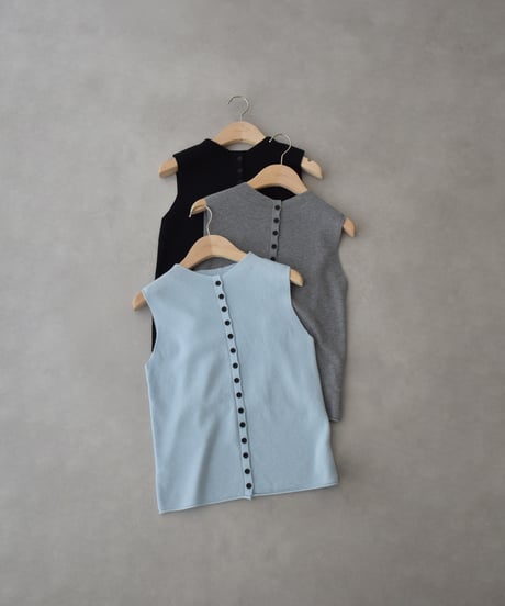 Front Button Knit Vest t1911-530