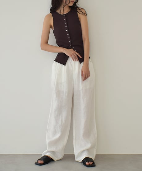 Tuck Linen Pants bo2000-164