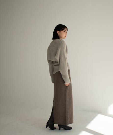 Shaggy Layered Knit Tops t1911-233
