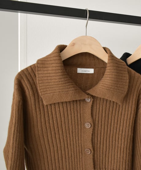 Polo Rib Knit Cardigan t1911-334