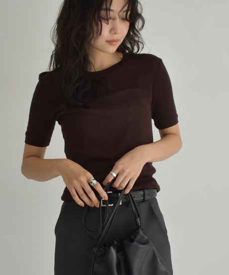 Halfsleeve Knit Tops t1911-464