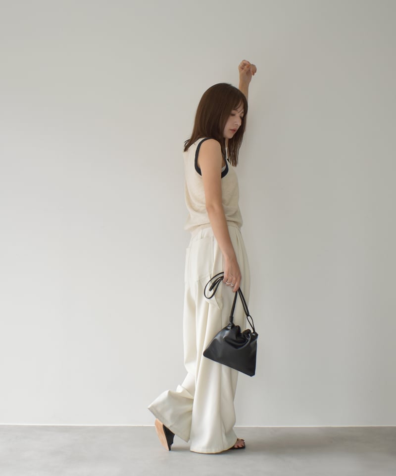 Bicolor Slub Knit Tank t1911-408 | cizatto