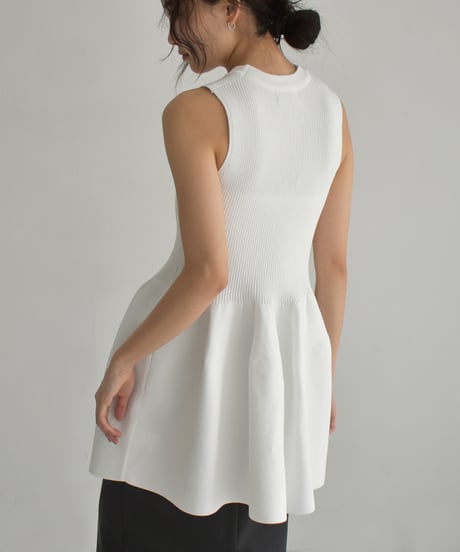 Peplum Knit Tops t1911-401
