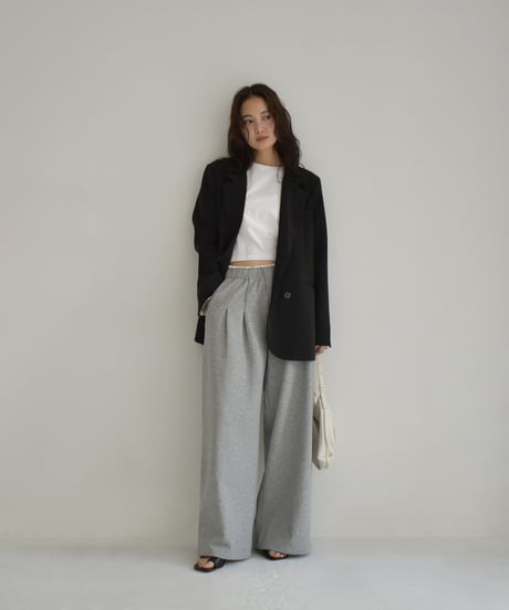 Double Waist Tuck Sweat Pants bo2000-146