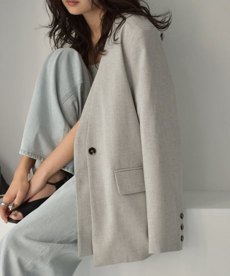 ジャケット・アウター cizatto Linen Mix Jacket (Beige) cizatto Linen Mix Jacket (Beige)