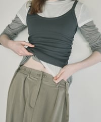 Side Gather Camisole Tops np-t1911-390
