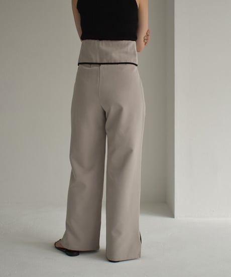 Waist Flap Piping Pants【セットアップ着用可能】 op-0202004433