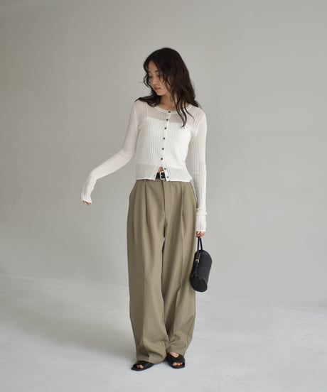 Sheer Rib Compact Cardigan t1911-451