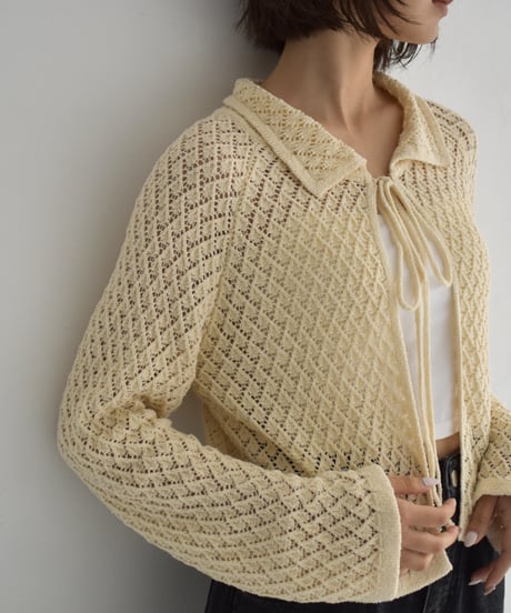 Crochet Knit Cardigan Tops t1911-439