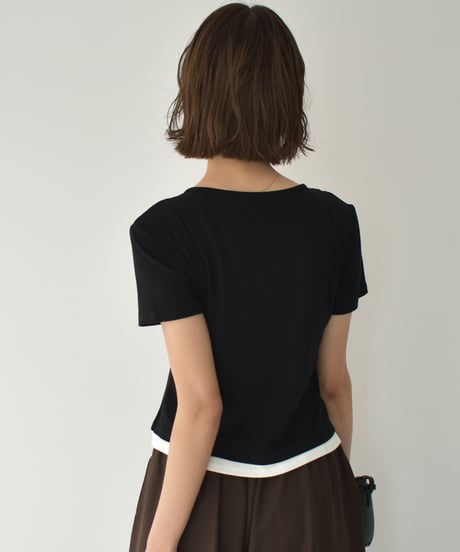 Layered Design Compact Cardigan t1911-427
