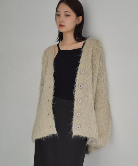 Hairy Shaggy Knit Cardigan t1911-314