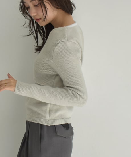 Layered Cachecoeur Kint Tops t1911-346