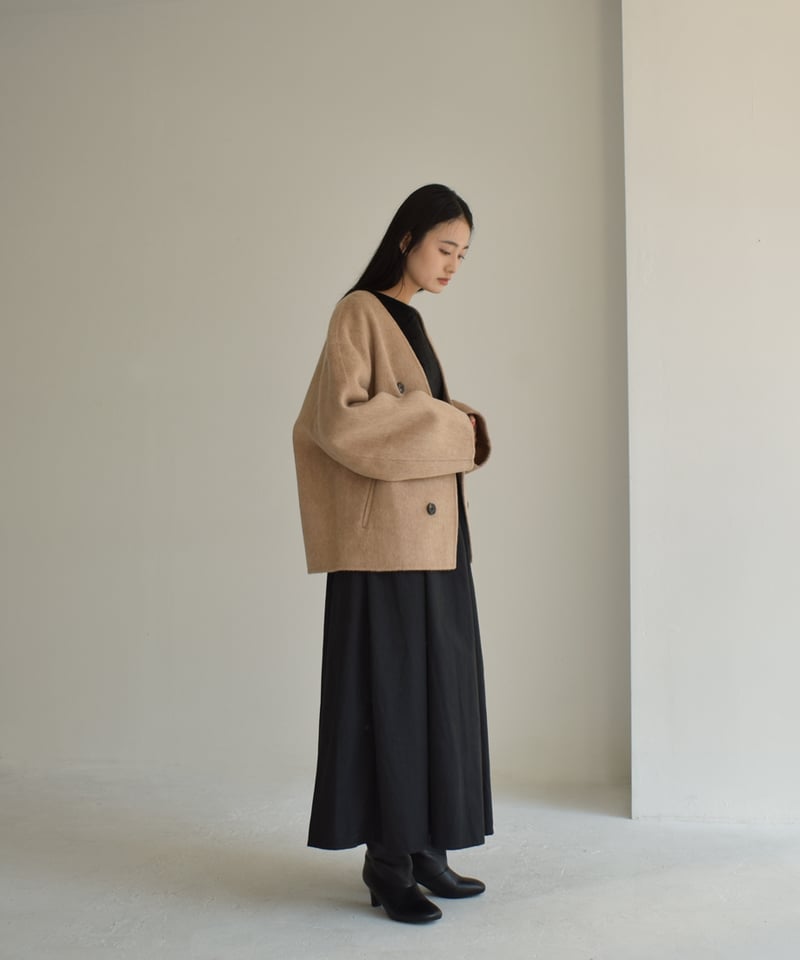 Wool Rever Short Coat t1911-309 | cizatto Wool Rever Short Coat t1911-309 | cizatto