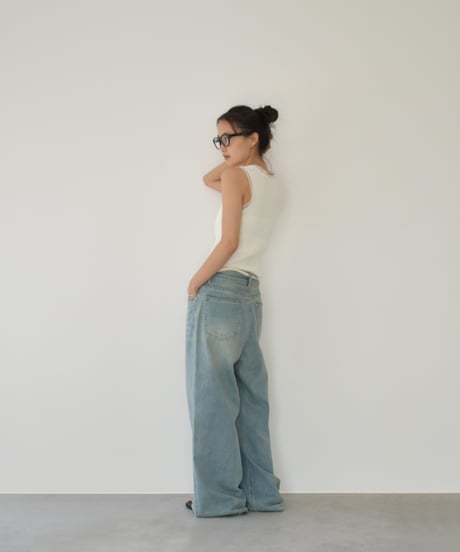 String Belt Denim Pants bo2000-157