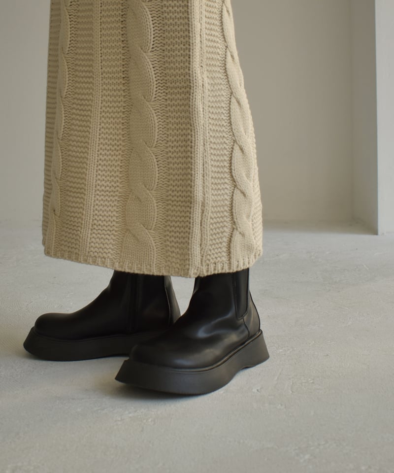 90ｓ お洒落！Sonora革靴新品サイドゴアブーツイタリアサイズ39ブラック SQUARE SIDE GORE BOOTS / BLACK – SHISEI