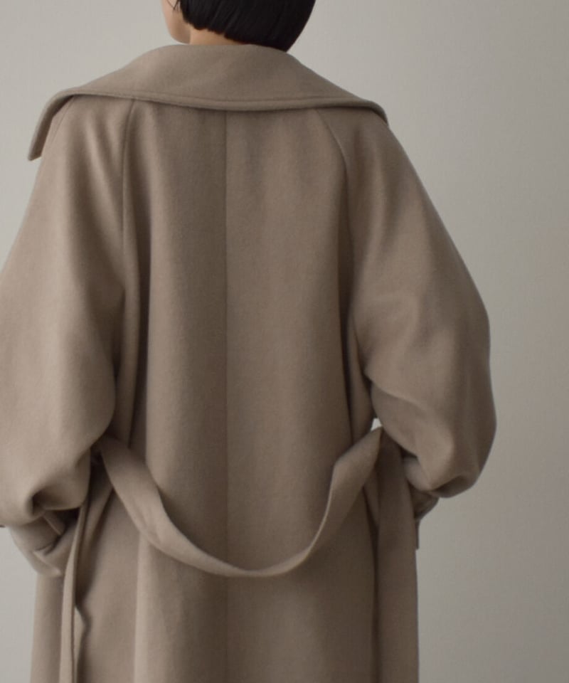 Wool Blend Trench Coat（Mocha beige） | cizatto