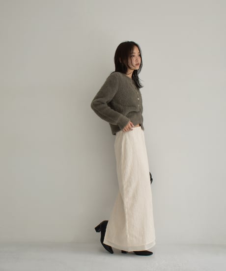 Shaggy Short Knit Cardigan t1911-311