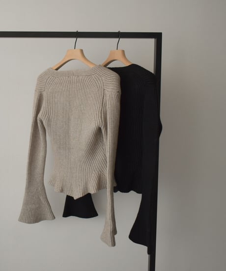 Peplum Knit Cardigan t1911-133
