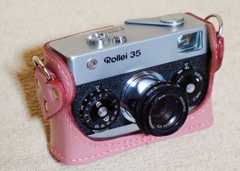 Rollei35 ローライ35 カメラケース＜ハートフルピンク＞ 0107 | くら