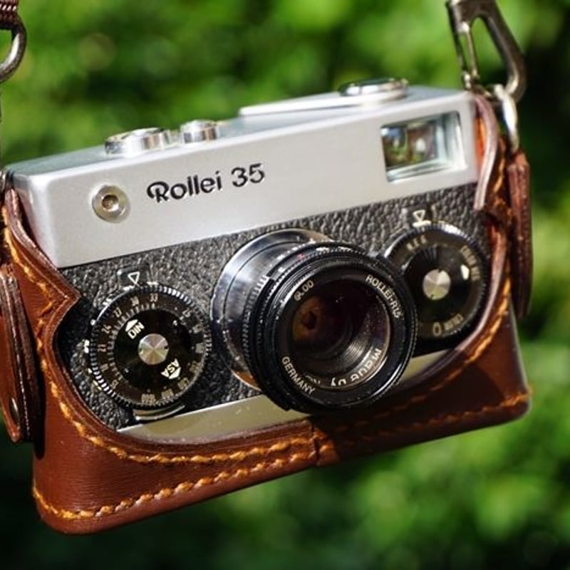 Rollei35 カメラケース＜ダークブラウン／ライトブラウン＞ 0167