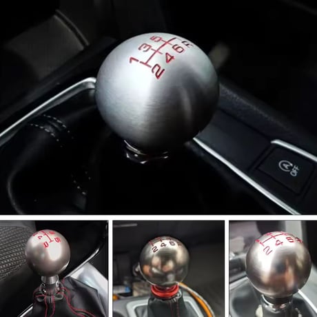 シフトノブ チタン ギア 48×50mm ホンダ ボール型 5速 6速 アクセサリー
